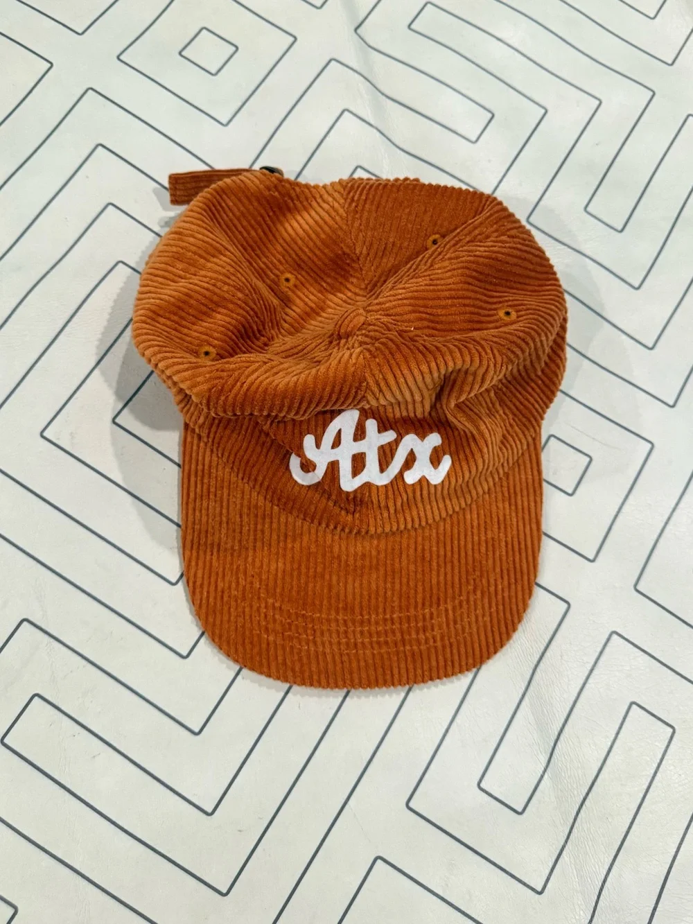 Frankie Jean Orange Corduroy ATX Hat
